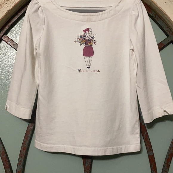 Girls’ 4T Janie and Jack Flower Girl 3/4 length sleeve Shirt - Picture 5 of 7